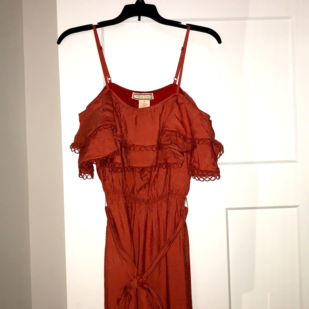 Outstanding Ruffle off the shoulder jumper